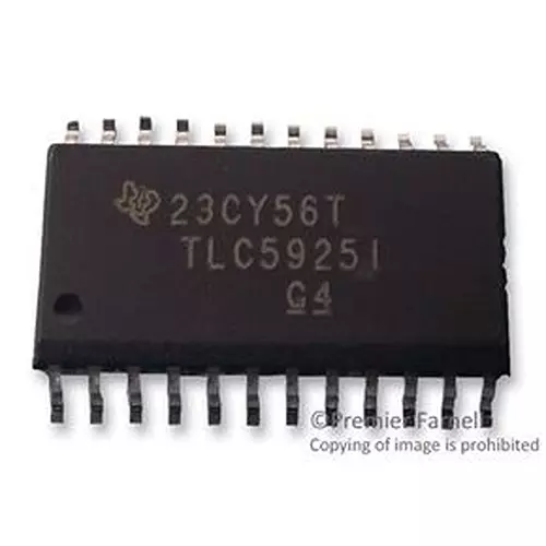 TEXAS INSTRUMENTS Led Driver, Constant Current, Soic24, Tlc5925Idwr
