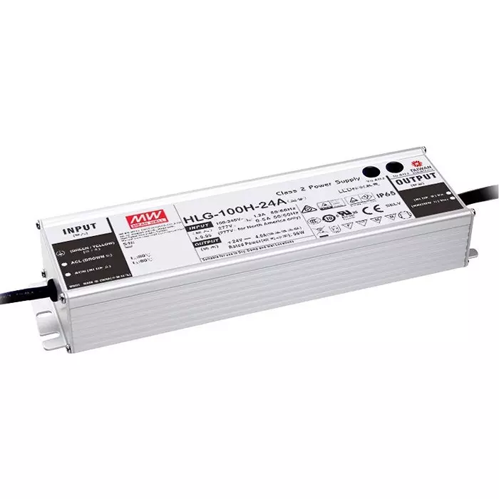 MEAN WELL Led Driver Psu, Ac-Dc, 42V, 2.28A, Hlg-100H-42A