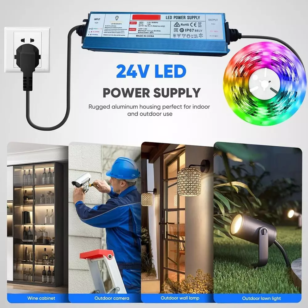 OML Outdoor LED Driver 200 W Bulb Base for Camera, Outdoor Lamps, Wall Lights, OML_DL_200WOUT