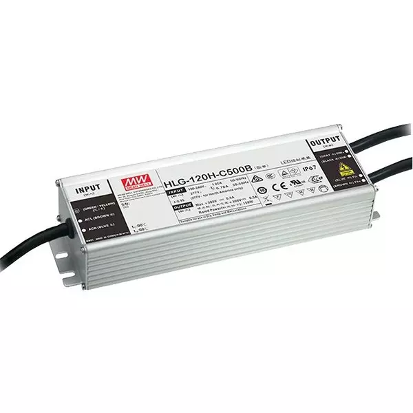 MEAN WELL Led Driver Psu, Ac-Dc, 24V, 5A, Hlg-120H-24B