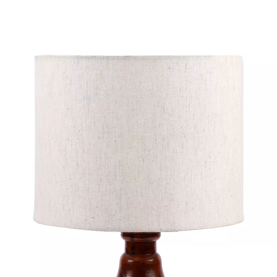 Tucasa NTU-188 B-22 Table Lamp with Wood Base (Beige)