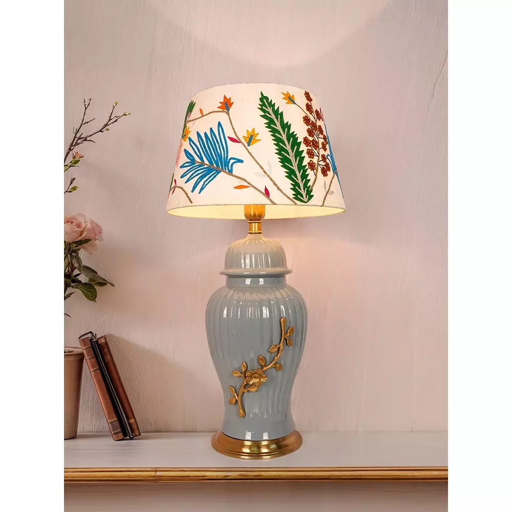 fos-lighting-table-lamp-embroidered-grey-fluted-table-lamp-with-golden-tree-branch