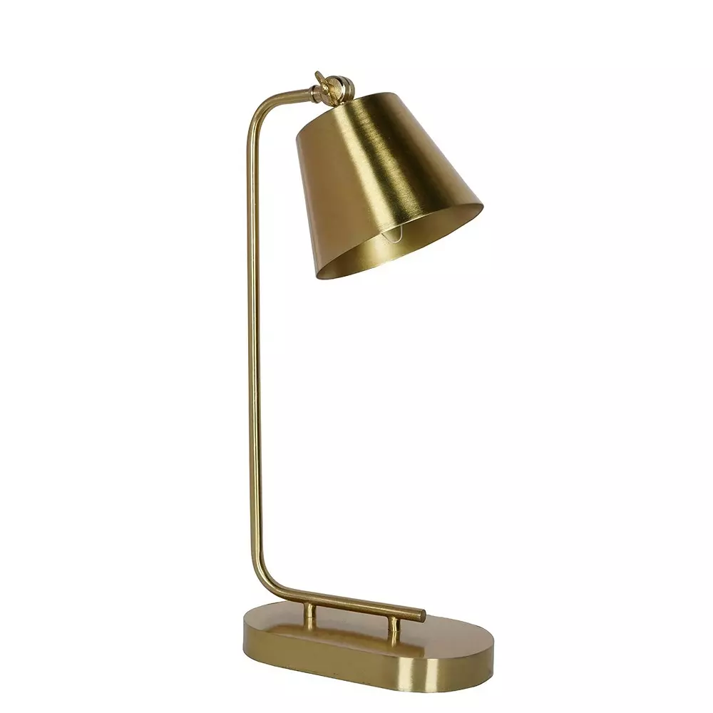 Fos Lighting Table Lamp Adjustable Brushed Brass Table Lamp