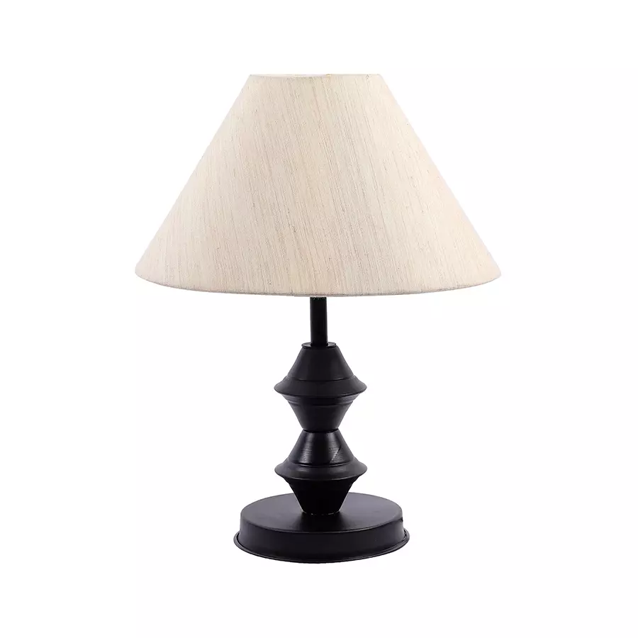 Tucasa NTU-275 B-22 Table Lamp with Metal Base (Beige)