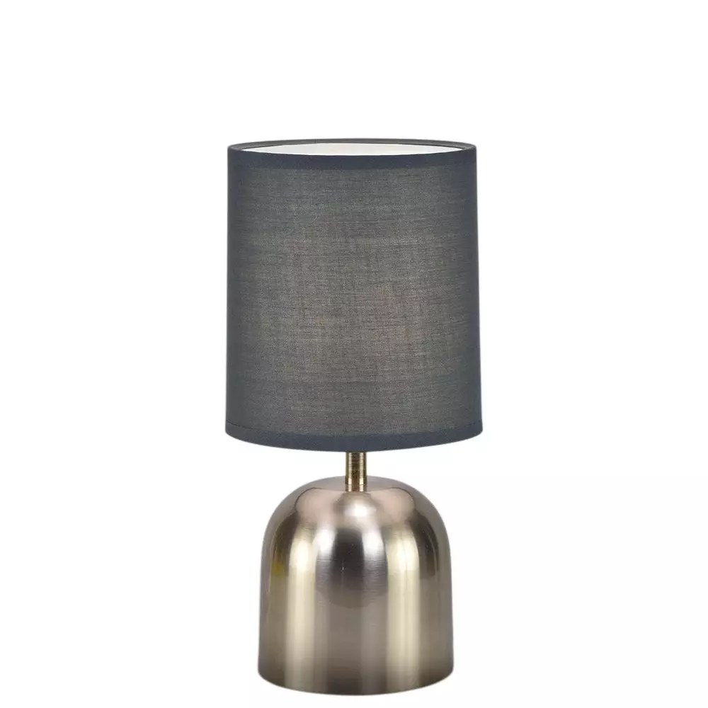 Magik 5 W Silver Shot Table Lamp E14 Bulb Base Nickel & Warm Grey Color with Metal Base, TDSS000NOG8004 (With Bulb)