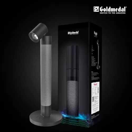 Goldmedal Hugo Table Lamp Black 10 W with Remote Control, GOL0429
