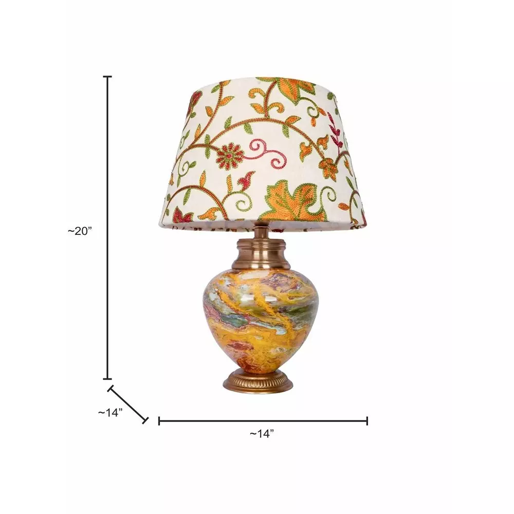 fos-lighting-table-lamp-kashmiri-embroidered-shade-table-lamp--metal-red-stone-pot-design