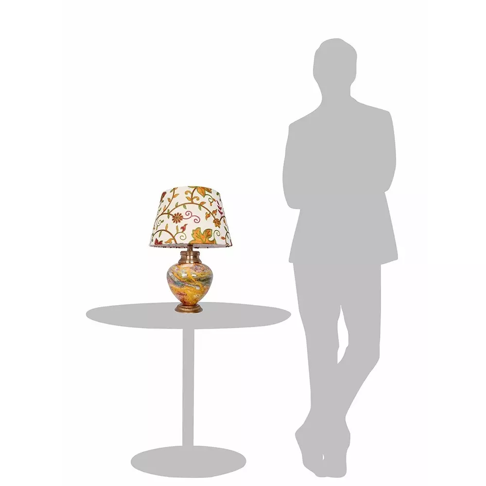 fos-lighting-table-lamp-kashmiri-embroidered-shade-table-lamp--metal-red-stone-pot-design