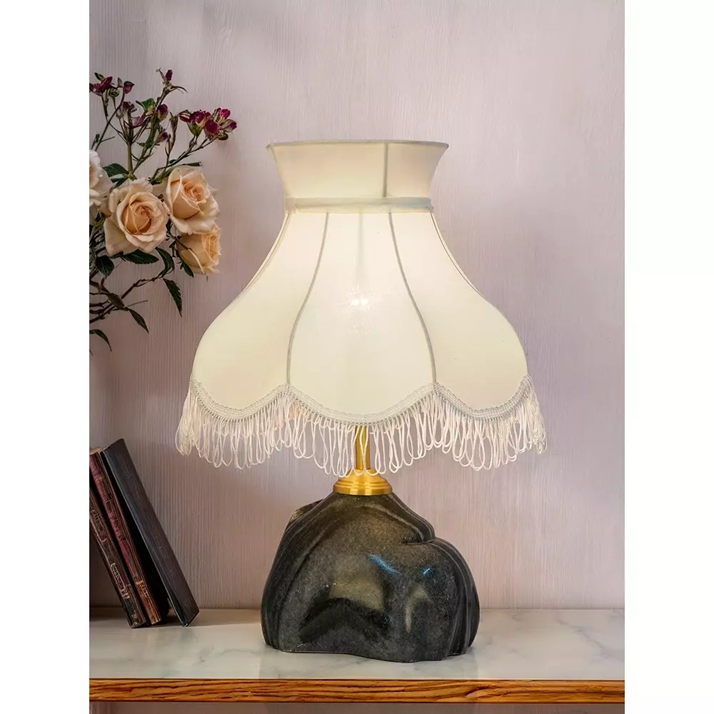 fos-lighting-table-lamp-polished-abstract-black-marble-table-lamp-with-scalloped-shade