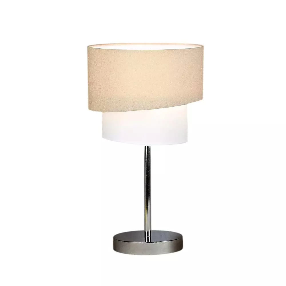 Magik 9 W Stellar Lady Table Lamp E27 Bulb Base Grey + Off White Color and 1.3 m Cord Length, TDSL000GOW8002 (With Bulb)