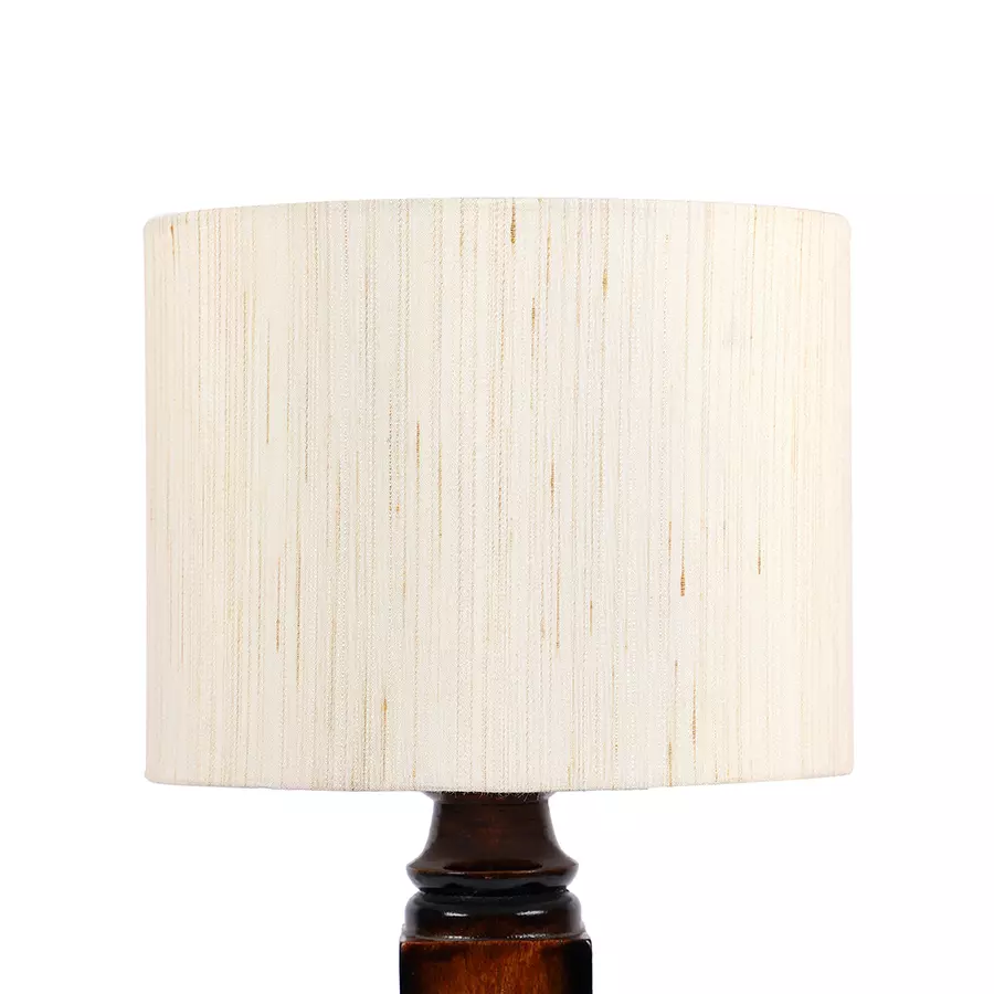 Tucasa NTU-185 B-22 Table Lamp with Wood Base (Beige)