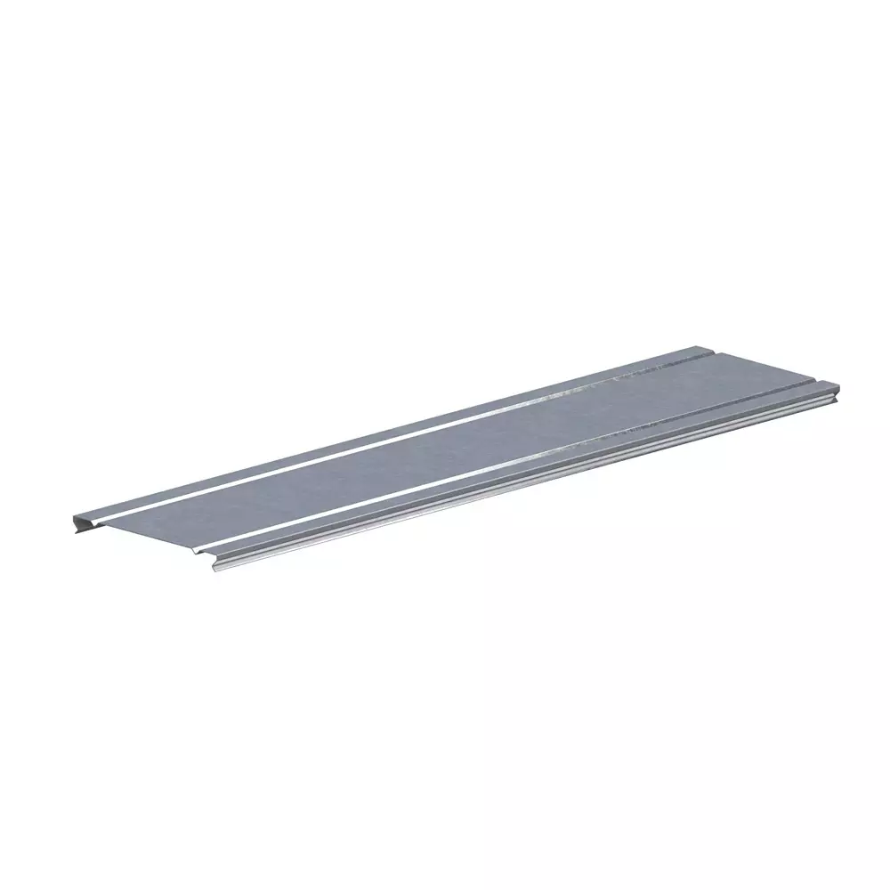 RS PRO Cable Tray Cover Sendzimir Galvanised Steel 100 mm 60 mm HR Coating, 2707777 (Pack of 8 Pcs)