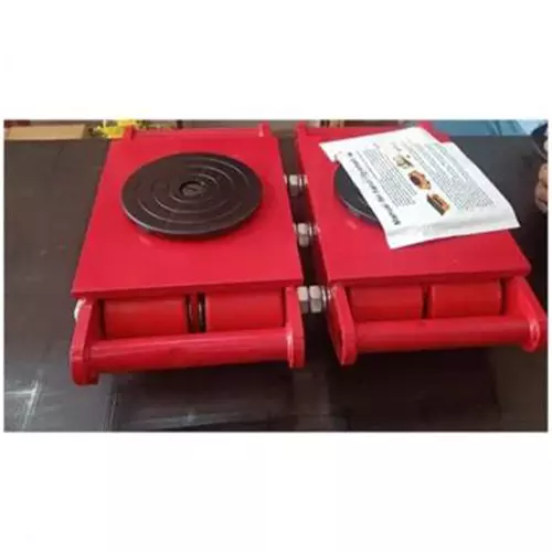 Crown Power Cargo Trolley 6000 Kg (6 Ton) Load Capacity Heavy Duty With 4 Roller Castor Wheels