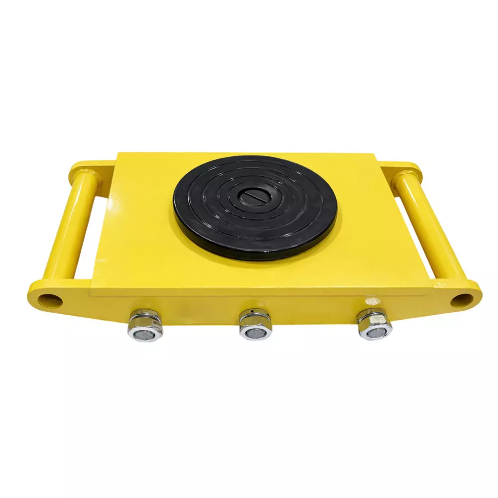 4G Laminates Cargo Trolley 6 Wheel Manual 8 Ton (8000 Kg) Load Capacity Yellow for Industrial Use
