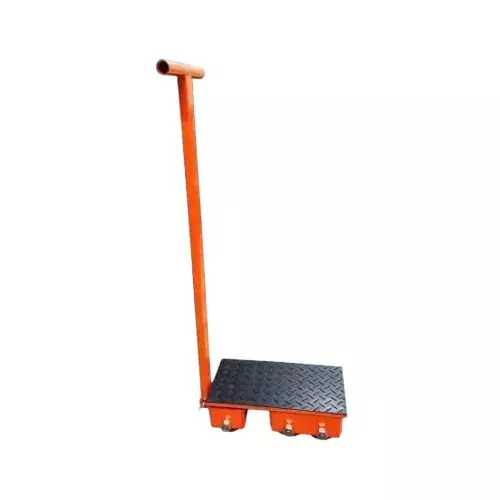 GENERIC Mover Cargo Trolley with Handle 6000 Kg Maximum Load 4 Wheel Heavy Duty Cast Steel & PU, CTWH-6T