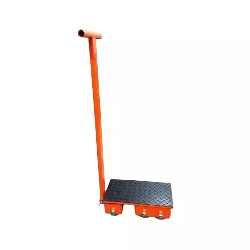 GENERIC 8000 Kg Maximum Load 180° 6 Wheels Cast Steel & PU Heavy Duty Mover Cargo Trolley with Handle, CTWT-8T