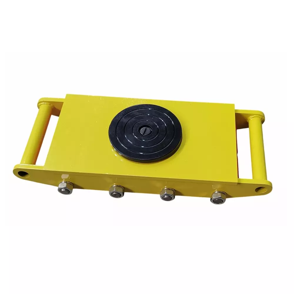 4G Laminates Cargo Trolley 8 Wheel Manual 12 Ton (12000 Kg) Load Capacity Yellow for Industrial Use
