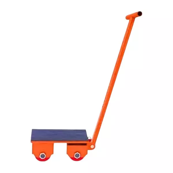 Hartley Cargo Trolley with Handle 6000 Kg Maximum Load 180° 4 Wheels Cast Steel & PU Heavy Duty Mover, CTWH-6T