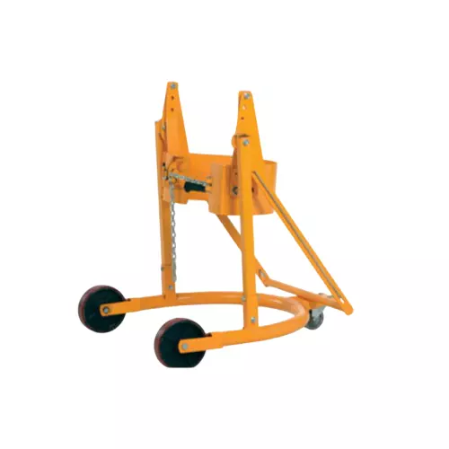 SUWAS TROLLEY STORE Drum Handling Trolley Mild Steel 400 Kg Capacity 800x1200x1200 mm, SU-DT-012