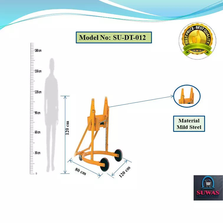 suwas-trolley-store-drum-handling-trolley-mild-steel-400-kg-capacity-800x1200x1200-mm-su-dt-012