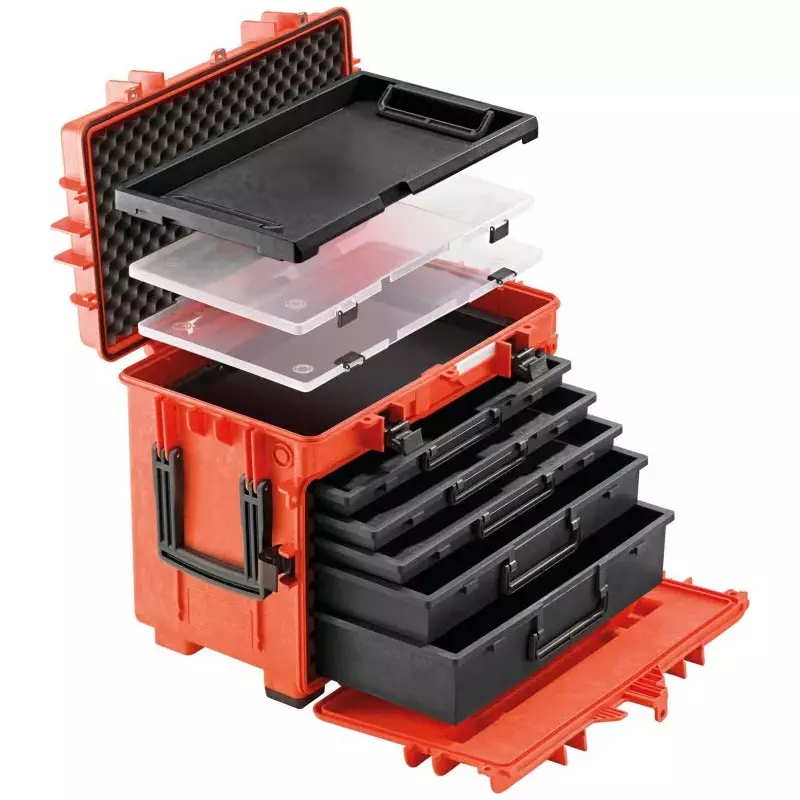 STAHLWILLE 5 Shelf Trolley Trolley, 2 x 60 mm, 4 x 30 mm, 60kg Load, 81091304