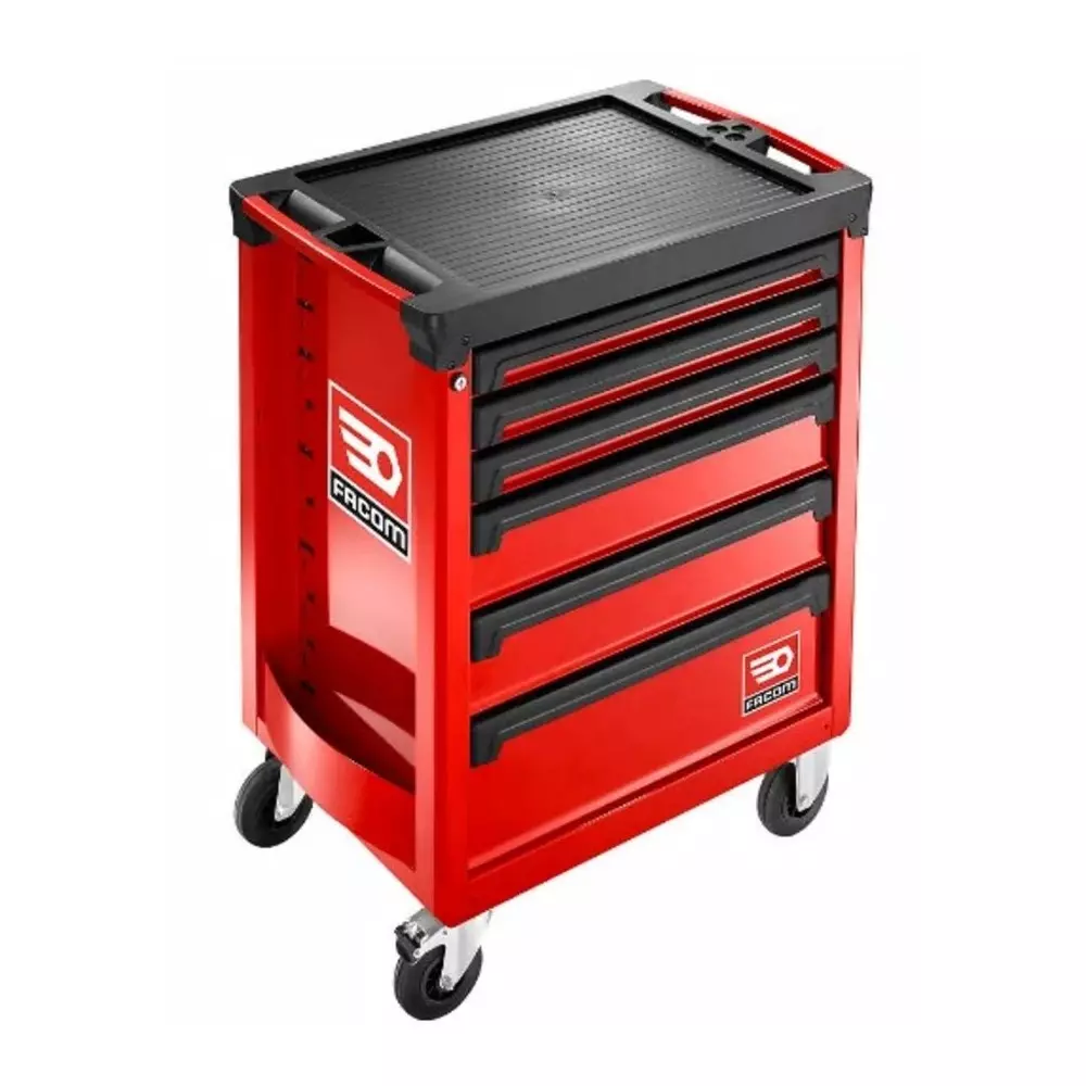 Facom 6 Shelf Trolley Trolley, 750 x 460mm, 20 kg, 25 kg, 30 kg Load, ROLL.6M4APF