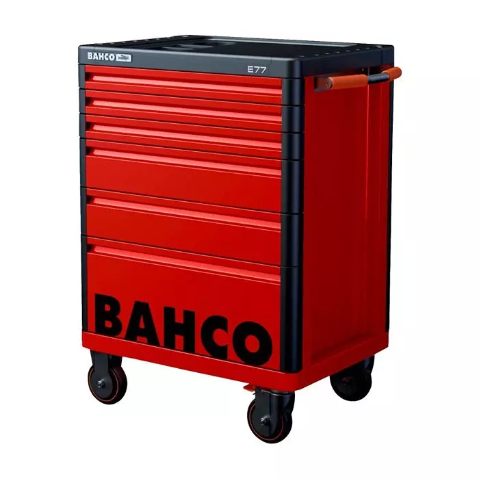 Bahco 6 Shelf Trolley 976 x 510 x 820 mm 45 Kg Load, 1477K6RED