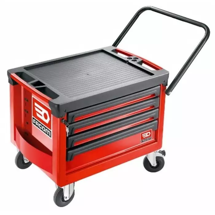 Facom 4 Shelf Trolley Trolley, 560 x 460mm, ROLL.CR4M3APF