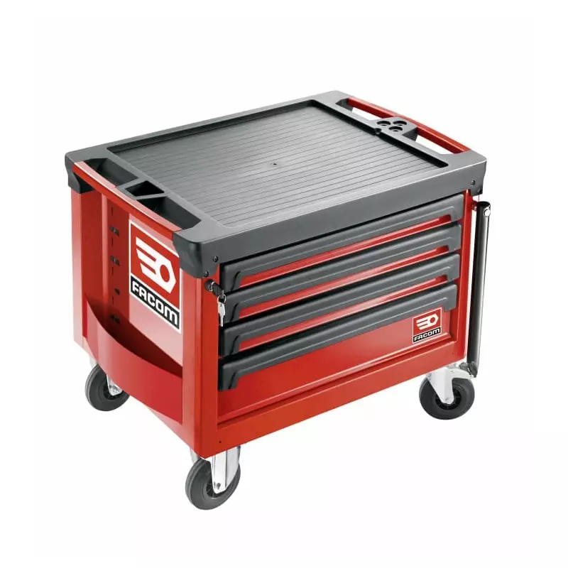 Facom 4 Shelf Trolley Trolley, 560 x 460mm, ROLL.CR4M3APF