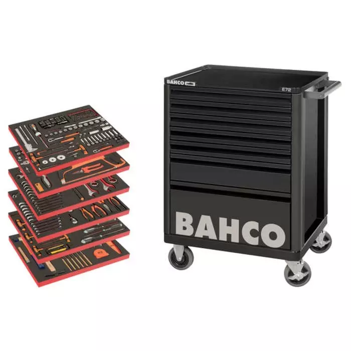 Bahco 7 Shelf Trolley 952 x 510 x 782 mm 30 Kg Load, LARGE