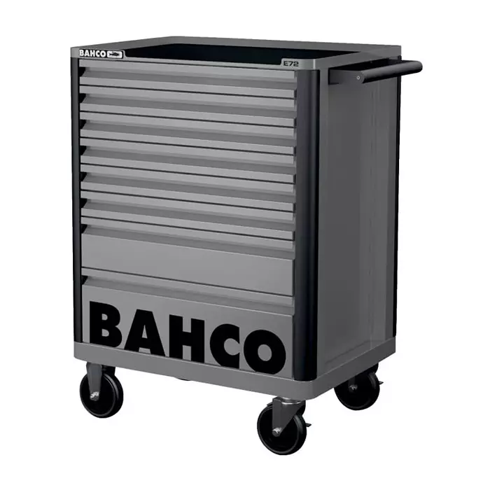 Bahco 8 Shelf Trolley 952 x 510 x 782 mm 30 Kg Load, 1472K8GREY