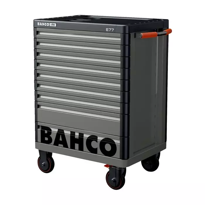 Bahco 9 Shelf Trolley 976 x 510 x 820 mm 45 Kg Load, 1477K9GREY