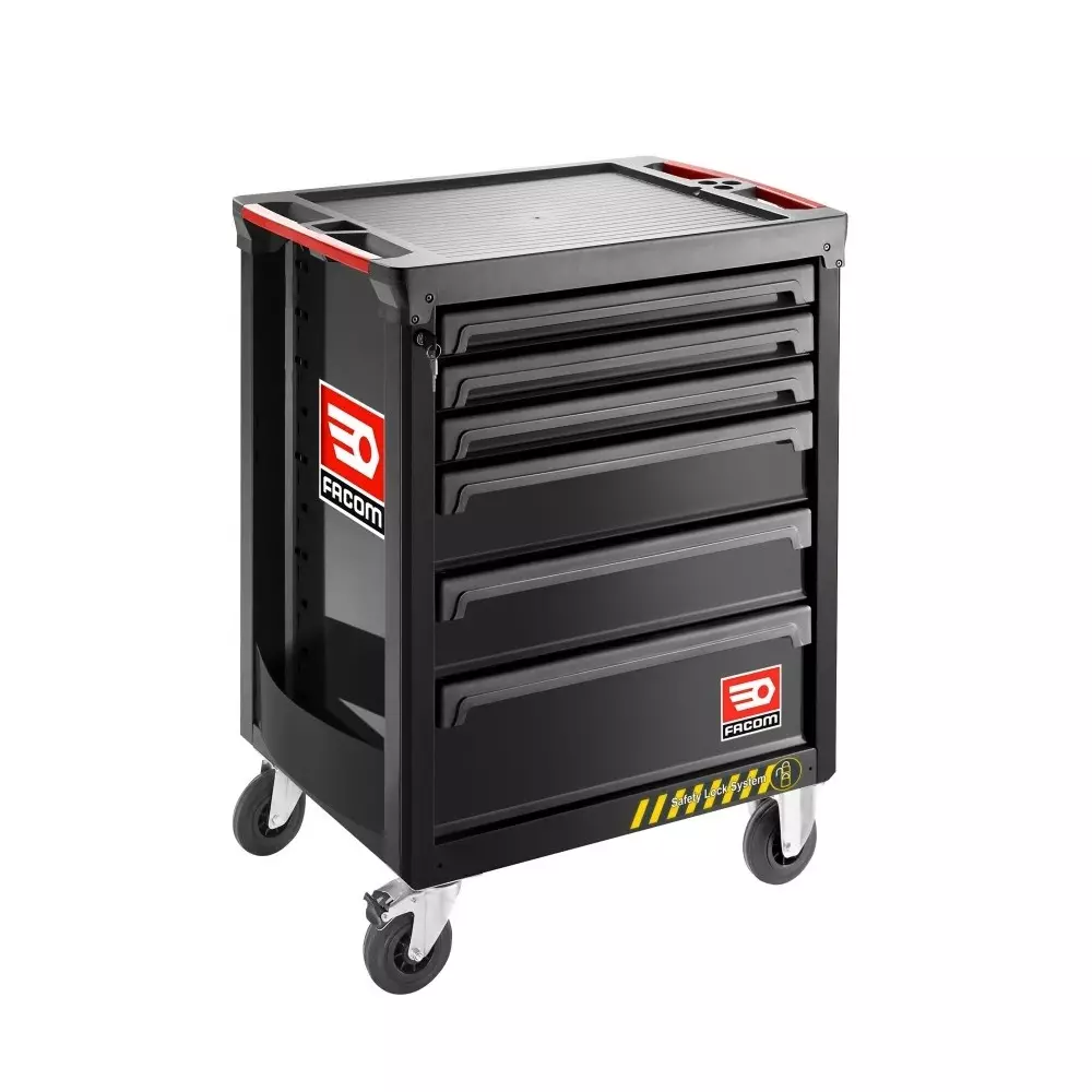 Facom 6 Shelf Trolley Trolley, 560 x 460mm, 20 kg, 25 kg, 30 kg Load, ROLL.6NM3ASPF
