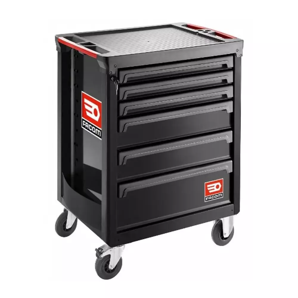 Facom 6 Shelf Trolley Trolley, 560 x 460mm, 20 kg, 25 kg, 30 kg Load, ROLL.6NM3ASPF