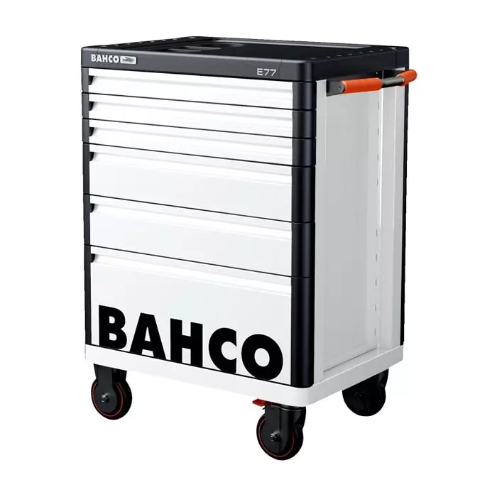 Bahco 6 Shelf Trolley 976 x 510 x 820 mm 45 Kg Load, 1477K6WHITE
