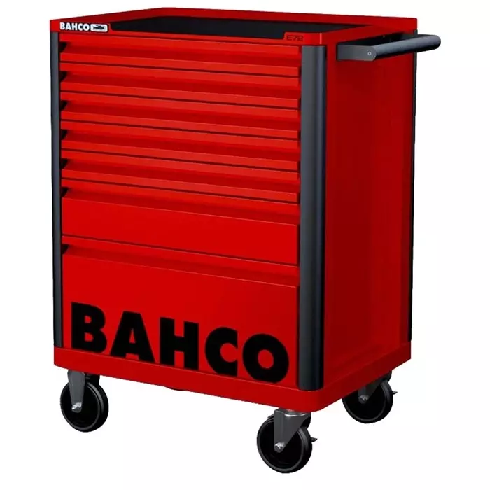 Bahco 7 Shelf Trolley 952 x 510 x 782 mm 30 Kg Load, 1472K7RED
