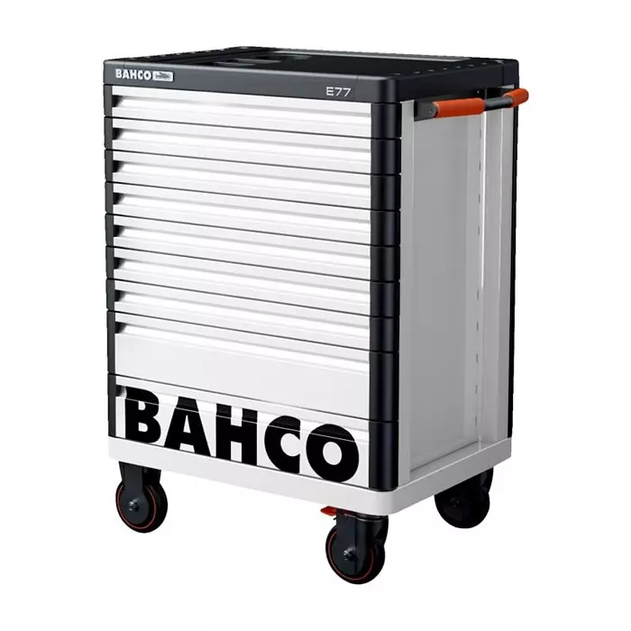 Bahco 9 Shelf Trolley 976 x 510 x 820 mm 45 Kg Load, 1477K9WHITE