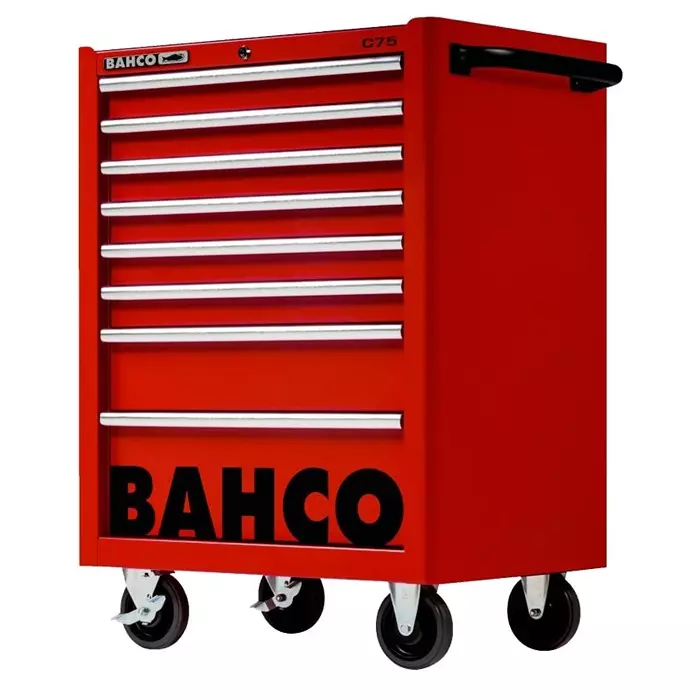 Bahco 8 Shelf Trolley 956 x 501 x 763 mm 30 Kg Load, 1475K8RED