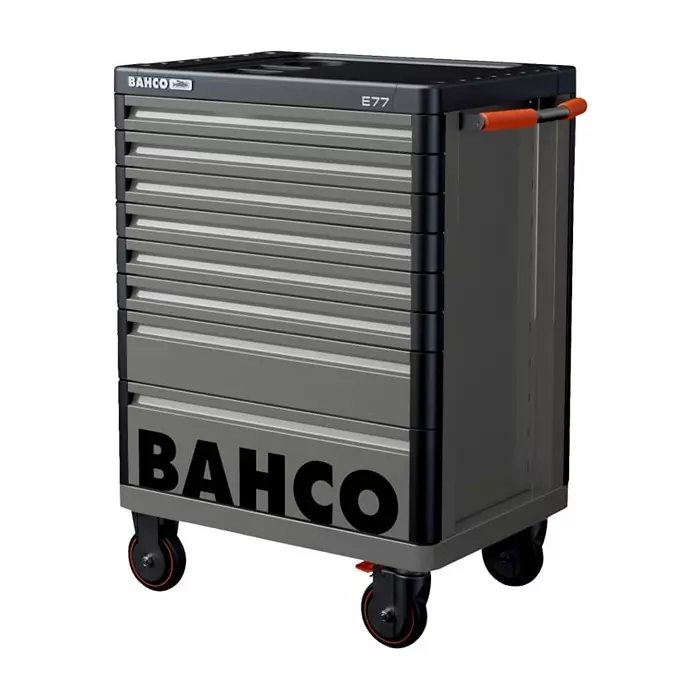 Bahco 8 Shelf Trolley 976 x 510 x 820 mm 45 Kg Load, 1477K8GREY