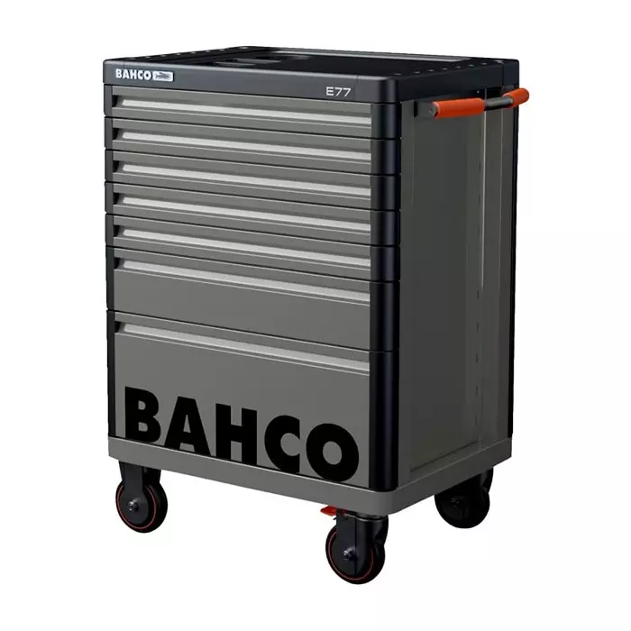 Bahco 7 Shelf Trolley 976 x 510 x 820 mm 45 Kg Load, 1477K7GREY