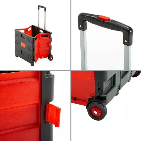 bigapple-collapsible-hand-rolling-crate-plastic-40-kg-load-capacity-with-adjustable-telescoping-handle
