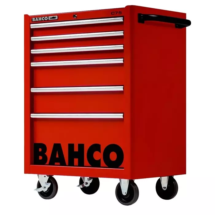 Bahco 6 Shelf Trolley 956 x 501 x 763 mm 30 Kg Load, 1475K6RED