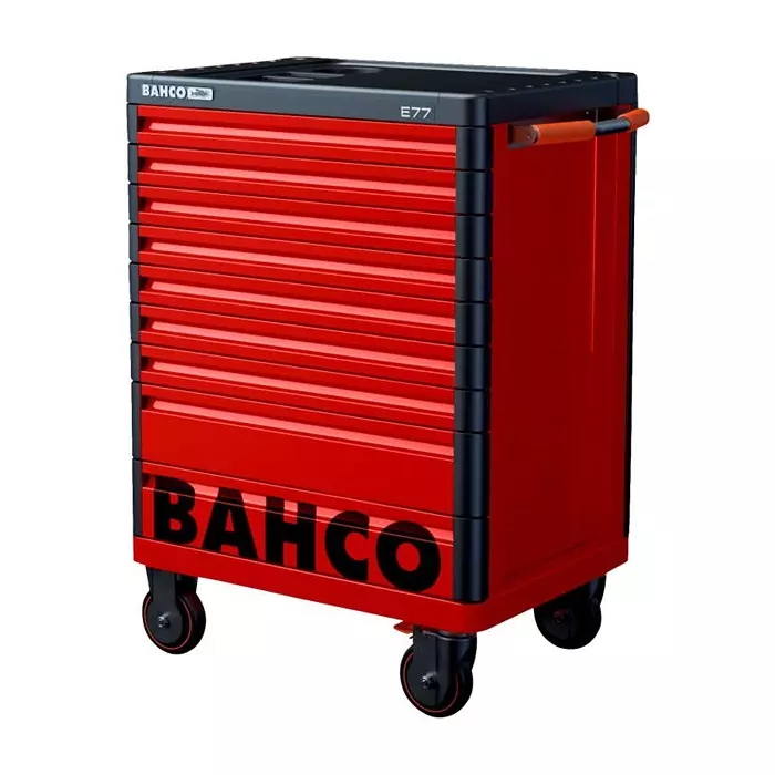 Bahco 9 Shelf Trolley 976 x 510 x 820 mm 30 Kg Load, 1477K9RED