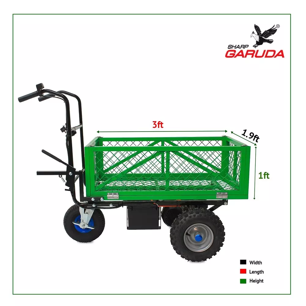 sharp-garuda-battery-operated-mini-dumper-trolley-200-kg-load-capacity-for-garden-construction-warehouse-material-transport