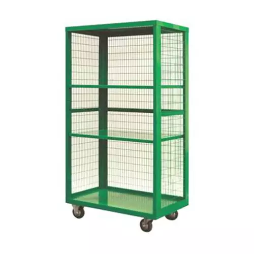 Suwas Trolley Store Mild Steel/Iron Powder Coated Material Handling Trolley