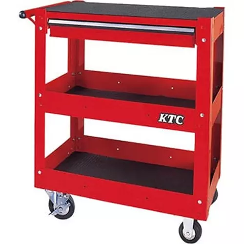 Ktc Tool Wagon Red 3-Shelf/1-Drawer 715 mm Width, SKX2613
