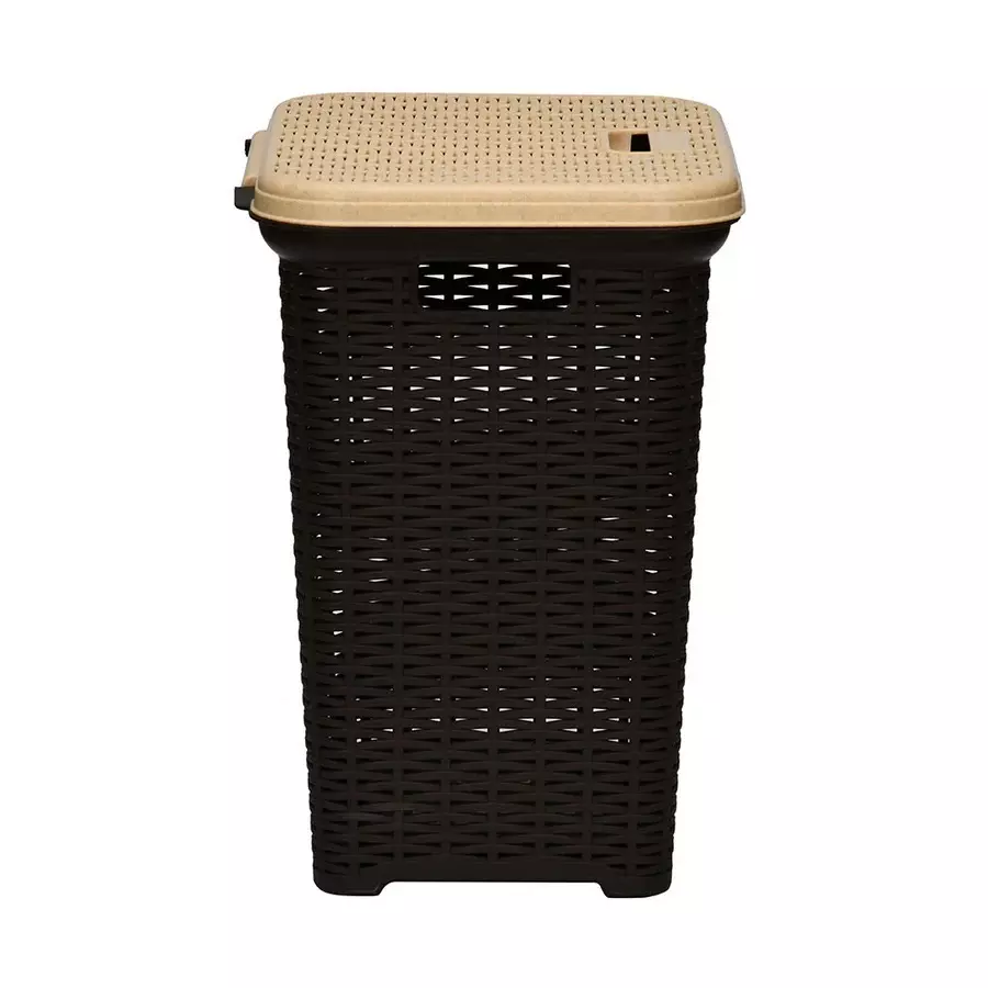 nilkamal-elegance-laundry-basket-35-l-storage-capacity-season-rust-brown-marble-beige-color