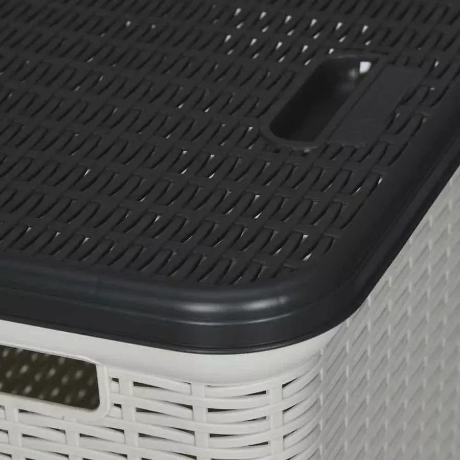 nilkamal-elegance-laundry-basket-35-l-storage-capacity-silky-grey-charcoal-grey-color