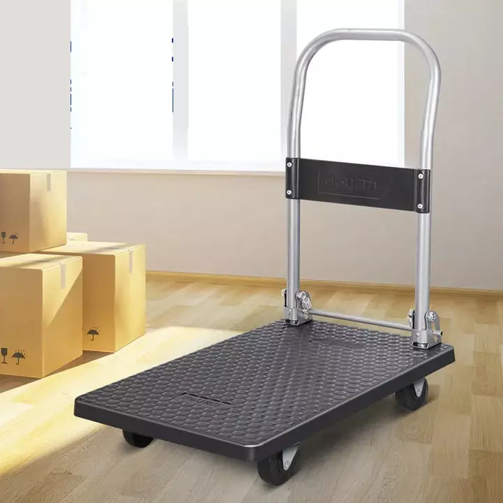 DELI Flat Cart Trolley 66x40 cm, 100 Kg Load Capacity, DL6110