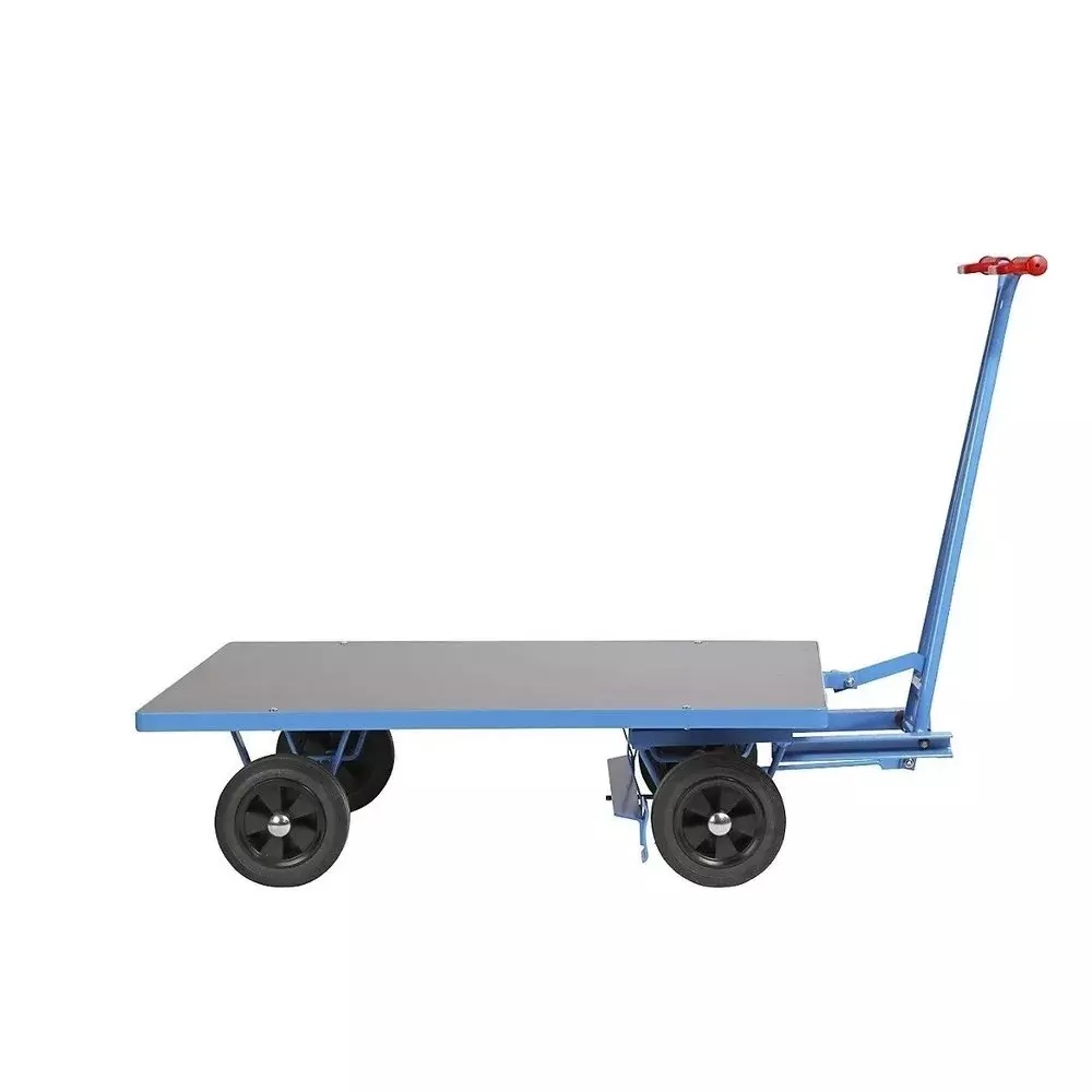 Excmach Platform Trolley 610x914 mm Stainless Steel Hand Operated for Material Handling